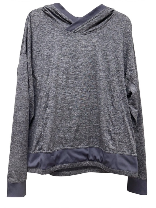 MONDETTA PERFORMANCE + LUXURY Tops - MONDETTA PERFORMANCE + LUXURY XL Lavender Gray Space Dye Hooded PulloverShirt